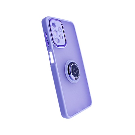 Case with Support Ring for Samsung Galaxy A13 5G Smoked Purple